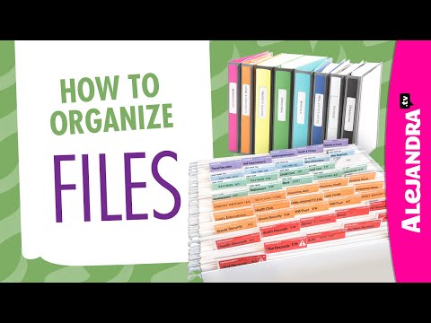 How to Organize Files in Office/Home (Part 2 of 9 Paper Clutter Series)