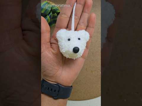 Diy teddy bear keychain | woolen craft