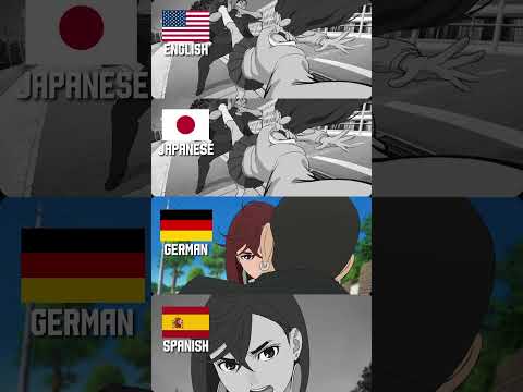 Dandadan - ENG vs JPN vs GER vs ES #dandanda #dandandanopening #anime #languagelearning #language