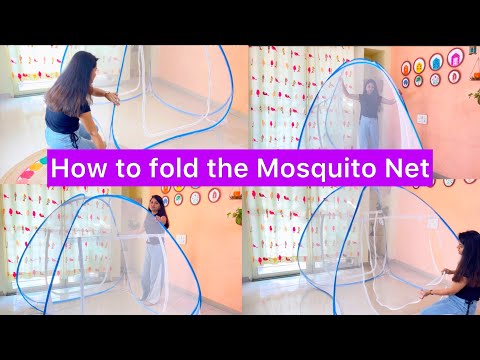 How to fold mosquito net ?? Mosquito net kaise fold karey || @skilldom.IndiaYT