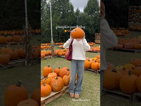 pumpkin patch vlog🎃 #pumpkinpatch #vlog #fall #fallaesthetic #halloween #fallvlog #blowup #shorts