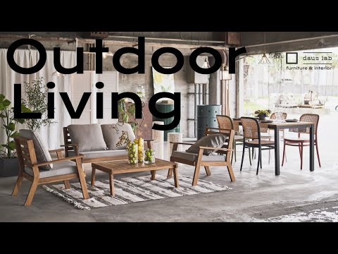 Cozy outdoor living | Garden dining | living room design | Furniture and interior daus lab |