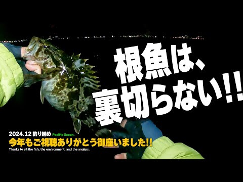 冬の海でも “根魚” は裏切らない!! 冬本番のライトゲーム釣行【2024年最後の魚釣り】