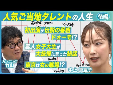 【人気ご当地タレントの人生 - 後編】素人女子大生が伝説の番組に抜擢!?│東京は戦場だった!?│中上真亜子の人生に迫る-後編