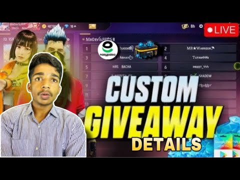 GIVEAWAY DEATILS IN LIVESTREAM