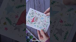 #DIY CHRISTMAS CARD using HOMEMADE STATIONERY 🎄 #chirstmascraft #christmascardideas