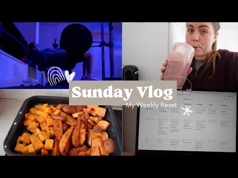 Sunday Reset Vlog - My Productive Weekly Cleaning and Planning Routine