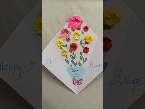 DIY BLOOMING CARD #handmade #shorts #craft