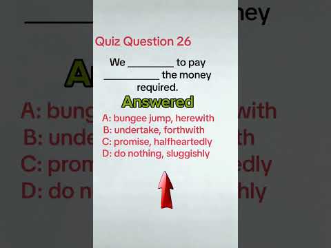 Quiz Question 26 Answered | English Grammar