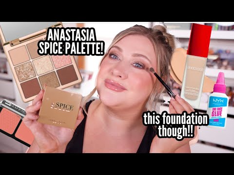 ANASTASIA SPICE PALETTE TRY ON + BEST NEW FOUNDATION FOR OILY SKIN?!