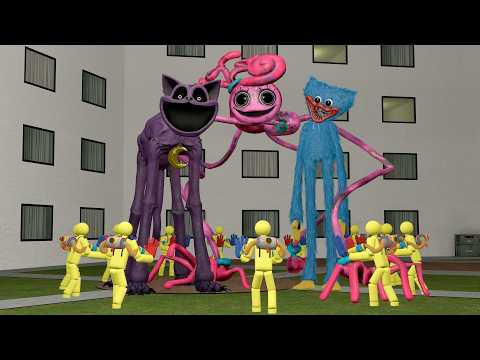 ALL POPPY PLAYTIME BOSS CHARACTERS were surrounded, but something went wrong... (Garry's Mod)