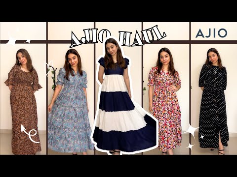 HUGE AJIO Dresses Haul 🎀 || Modest Dresses || Tanisha Madhok #ajiodresshaul #ajiohaul #ajio