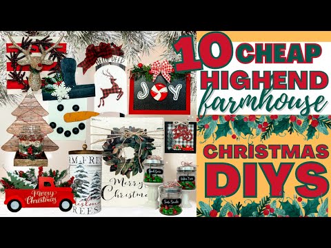 🎄 10 CHEAP HIGH END CHRISTMAS DIYS THAT ARE INCREDIBLY EASY | CRAFTING WITH DOLLAR TREE ITEMS