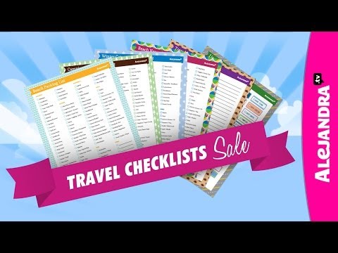 Travel Checklists for Getting Organized ☀