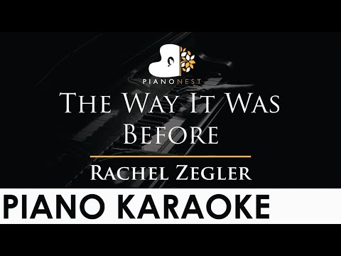 Rachel Zegler - The Way It Was Before - Piano Karaoke Instrumental Cover with Lyrics