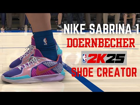 NIKE  SABRINA 1 "Doernbecher" NBA2K25 SHOE CREATOR