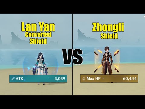 Lan Yan Shield vs Zhongli Shield - BEST Shield?? // Genshin impact