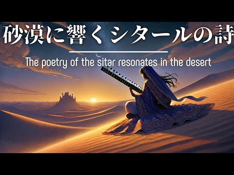 The poetry of the sitar resonates in the desert : Ambient sotar music