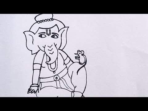 Ganesh chaturthi drawing | Lord Ganesh easy Drawing | Ganesh ji drawing |