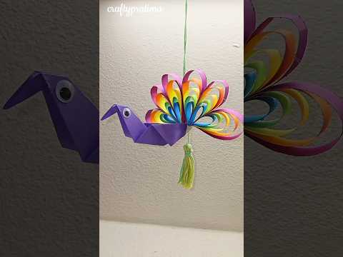 Beautiful paper wall hanging |Paper craft #craft #diy #shorts