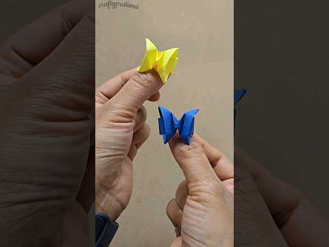 DIY paper ring | origami butterfly ring making #craft #shorts #origami