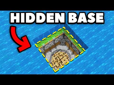 I Built a Secret Base Under The Ocean in Minecraft Hardcore