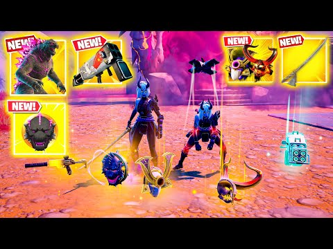 ALL MYTHIC GUNS & NEW 3 MEDALLIONS IN FORTNITE ( NEW! CHAPTER 6 SEASON 1 )