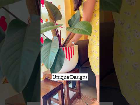 Unique fibre glass planters #homedecor #planters #creators #ytshortsvideos #shortsindia #viralshorts