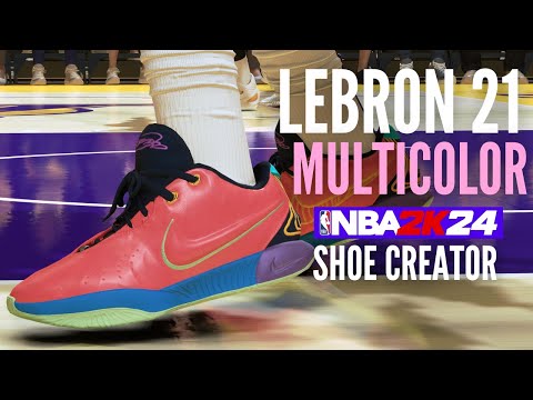 Nike LeBron 21 MULTI COLOR NBA2K24 SHOE CREATOR