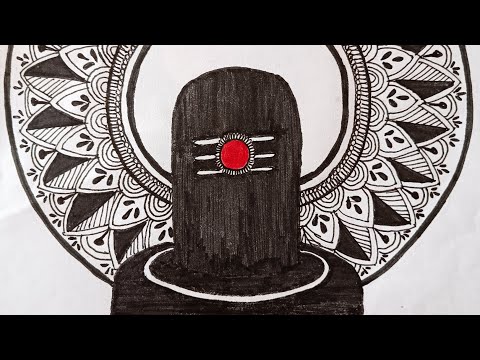 Shivling Mandala art| #mahashivratri #mahashivratridrawing #mahadevdrawing #mahakal #easymandalaart