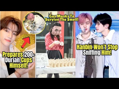 ZEROBASEONE Zhang Hao Viral Durian Stand, 200+ Cups, Staff Gas Masks & Hanbin’s Hilarious Reactions