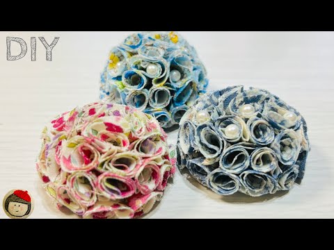 [Using scraps] How to make a fabric brooch