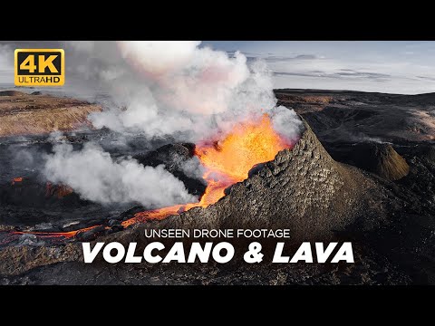 Iceland Explodes! | Unseen Lava & Volcano Drone Footage | 4K