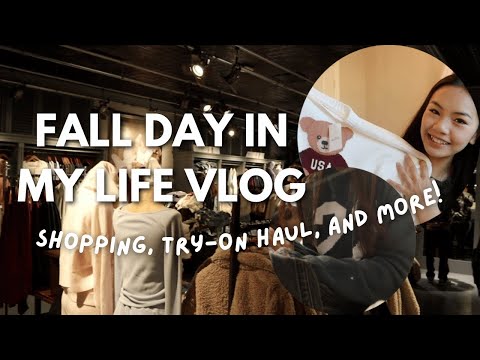 FALL DAY IN MY LIFE! ft. Hollister | Shopping, Haul, and more!