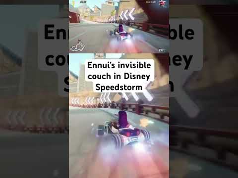 Ennui has an invisible couch in Disney Speedstorm