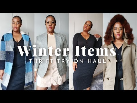 under a R100 winter items Thrift Haul | Curvy & Plus size | South African youtuber