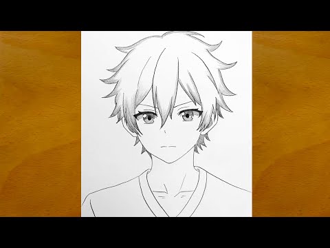 How to Draw an Anime Boy Step by Step || Easy Pencil Sketch Art