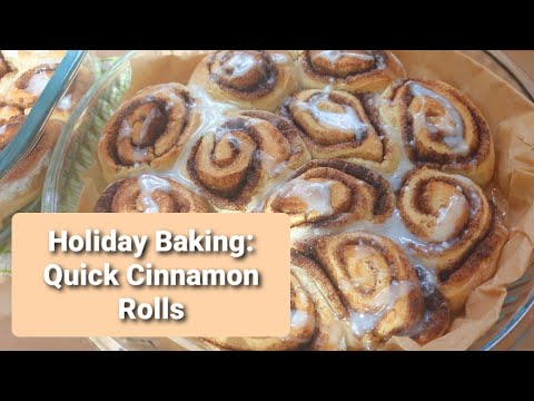 Holiday Baking: Make Quick Cinnamon Rolls in Only 45 Minutes 😀🍩🍪🥯