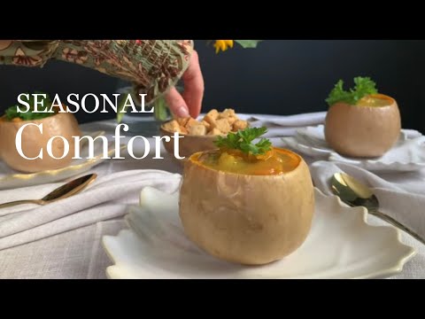 Cozy Autumn Vlog 🍂🍁 Making Squash Soup Bowls 🎃 English Countryside in September 🍁 Simple Life ASMR