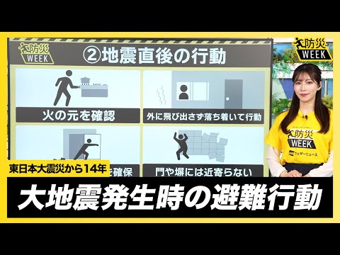 【防災】大地震発生時の避難行動／＃東日本大震災から14年 #防災week