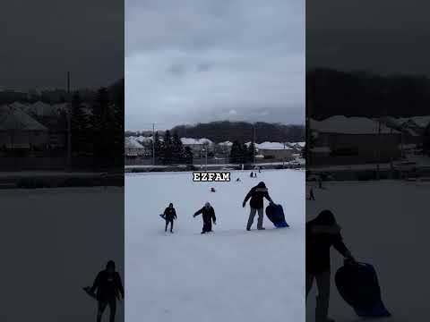 Can’t stop sledding #ezfam #sledding #winterincanada #lifeincanada #pinoyincanada #familyvlog