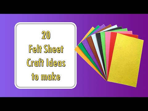 20 Felt Sheet Craft Ideas to make 🤩 | @CraftStack