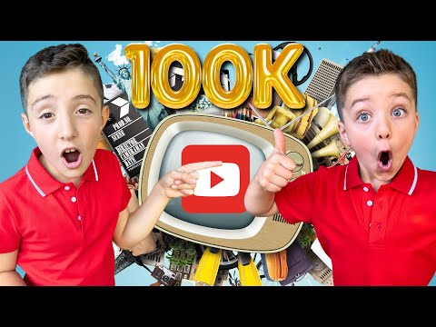 100,000 Subscriber Celebration Party with Oliver and Lucas 🎈Fun Videos For Kids 🥳