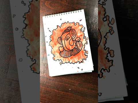 Ganesh ji split painting |#youtube#shorts_  #ganpati  #shorts #ytshort #short #art#youtube #ganesh