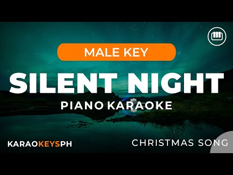 Silent Night - Christmas Song (Male Key - Piano Karaoke)