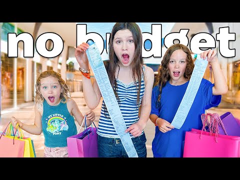 Giving my Three DAUGHTERS 1 Hour to Buy WHATEVER They Want!