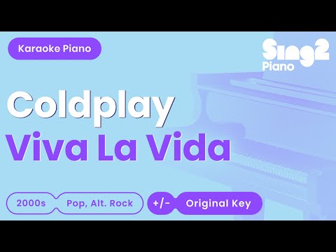 Coldplay - Viva La Vida (Piano Karaoke Visualiser)