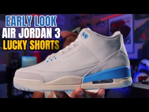 EARLY LOOK AT THE 2025 AIR JORDAN 3 “ LUCKY SHORTS “  ARE THESE A GO ?  ( 3RD PARTY ) REVIEW