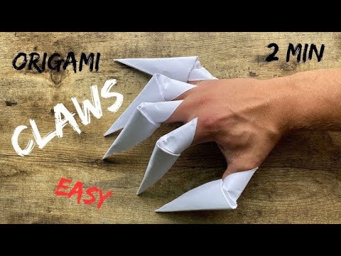 Easy Origami Wolf Claws Tutorial | Step-by-Step Guide for Beginners!