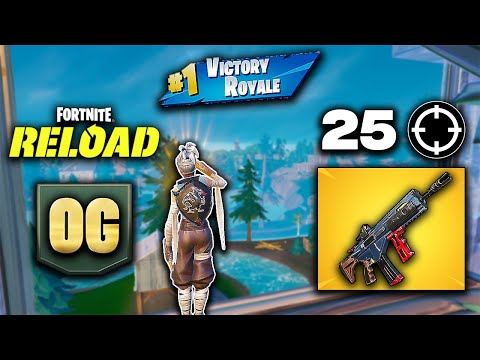 Fortnite Reload | High Kill Solo Ranked Win Gameplay (Keyboard & Mouse Sounds) Mythic Loot W-key!